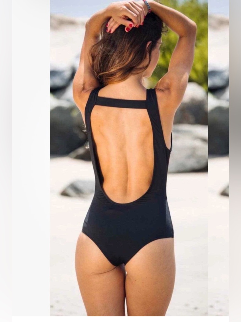 Beach Riot // Gold Dust One Piece Swimsuit Medium M - Picture 3 of 10